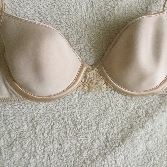 Vintage Victoria's Secret Nude Bra Lightly Padded - Sz 34C - Picture 4 of 15